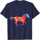 Horse lover Tie dye for girls women men who love horses T-Shirt - T-Shirt | Navy