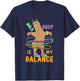 Hula Hoop Is My Balance - Funny Hooping and Alpaca Lover T-Shirt - T-Shirt | Navy