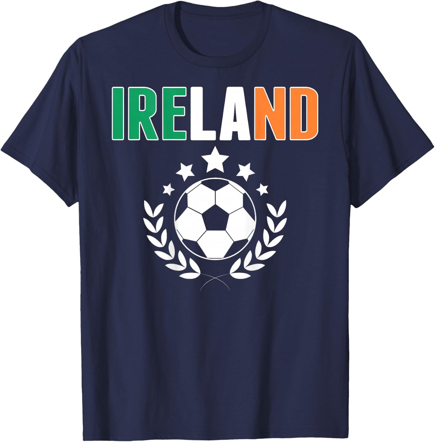 Proud Ireland Soccer Fans Jersey - Support Irish Football T-Shirt - T-Shirt | Navy