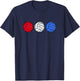 4th of July Volleyball Vintage Red White Blue Teen Girls T-Shirt - T-Shirt | Navy
