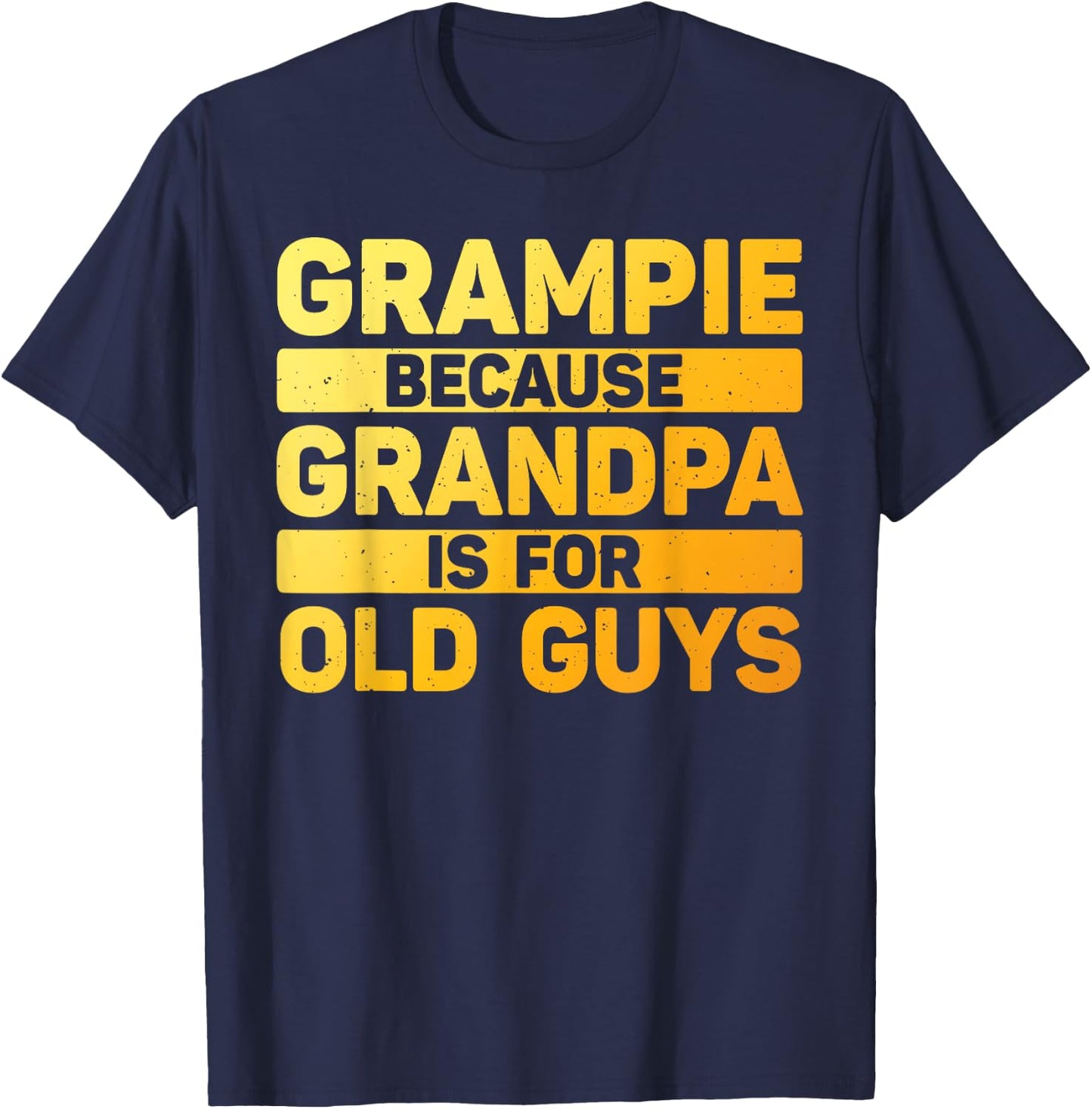 Grampie Art For Grandpa From Grandkids Father's Day Grampie T-Shirt - T-Shirt | Navy
