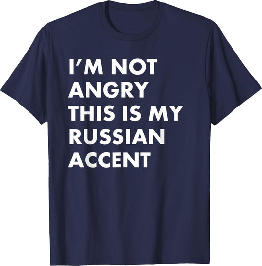 Funny Russian Accent Russia Saying Voice Gift Shirt T-Shirt - T-Shirt | Navy