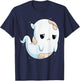 Sad Ghost Halloween Costume Unhappy Ghost Boo Boo Crew T-Shirt - T-Shirt | Navy