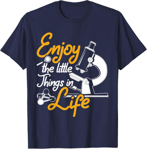 Microbiology Science Funny Gift Biology T-Shirt - T-Shirt | Navy