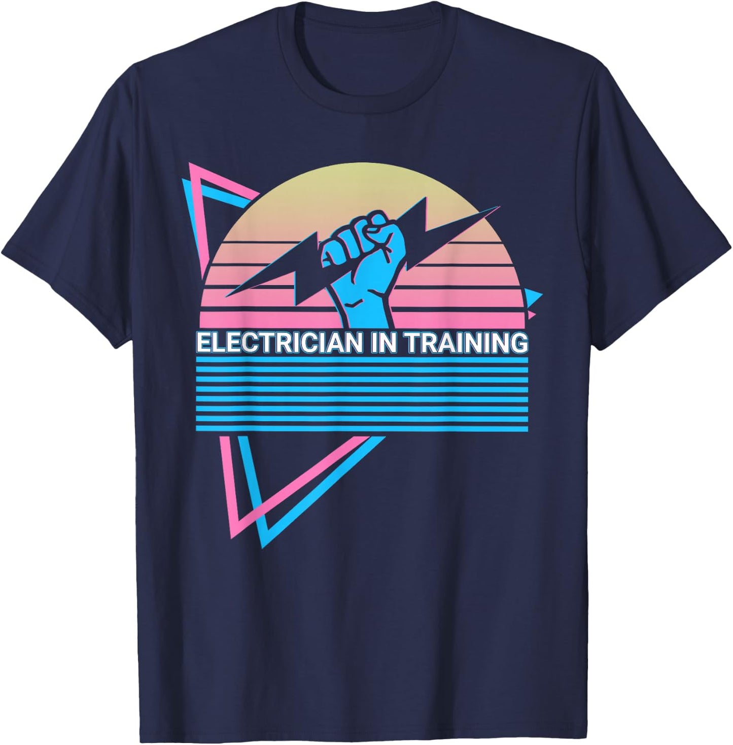 Electrician In Training Retro T-Shirt - T-Shirt | Navy