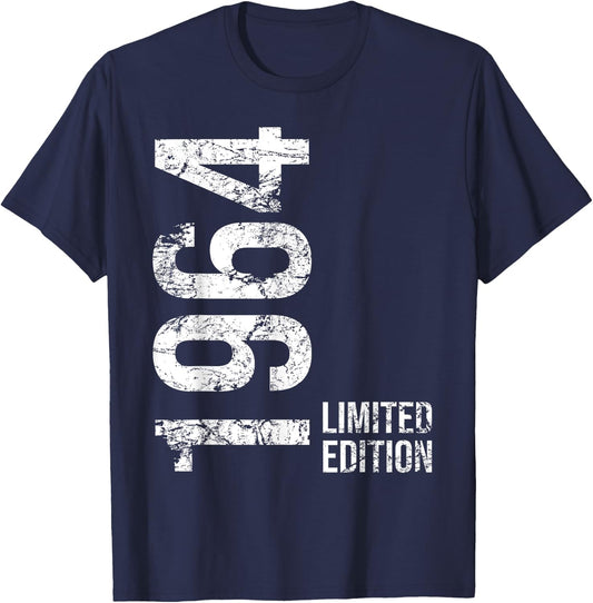 61st Birthday 61 Years Old Man Woman Vintage 1964 T-Shirt - T-Shirt | Navy