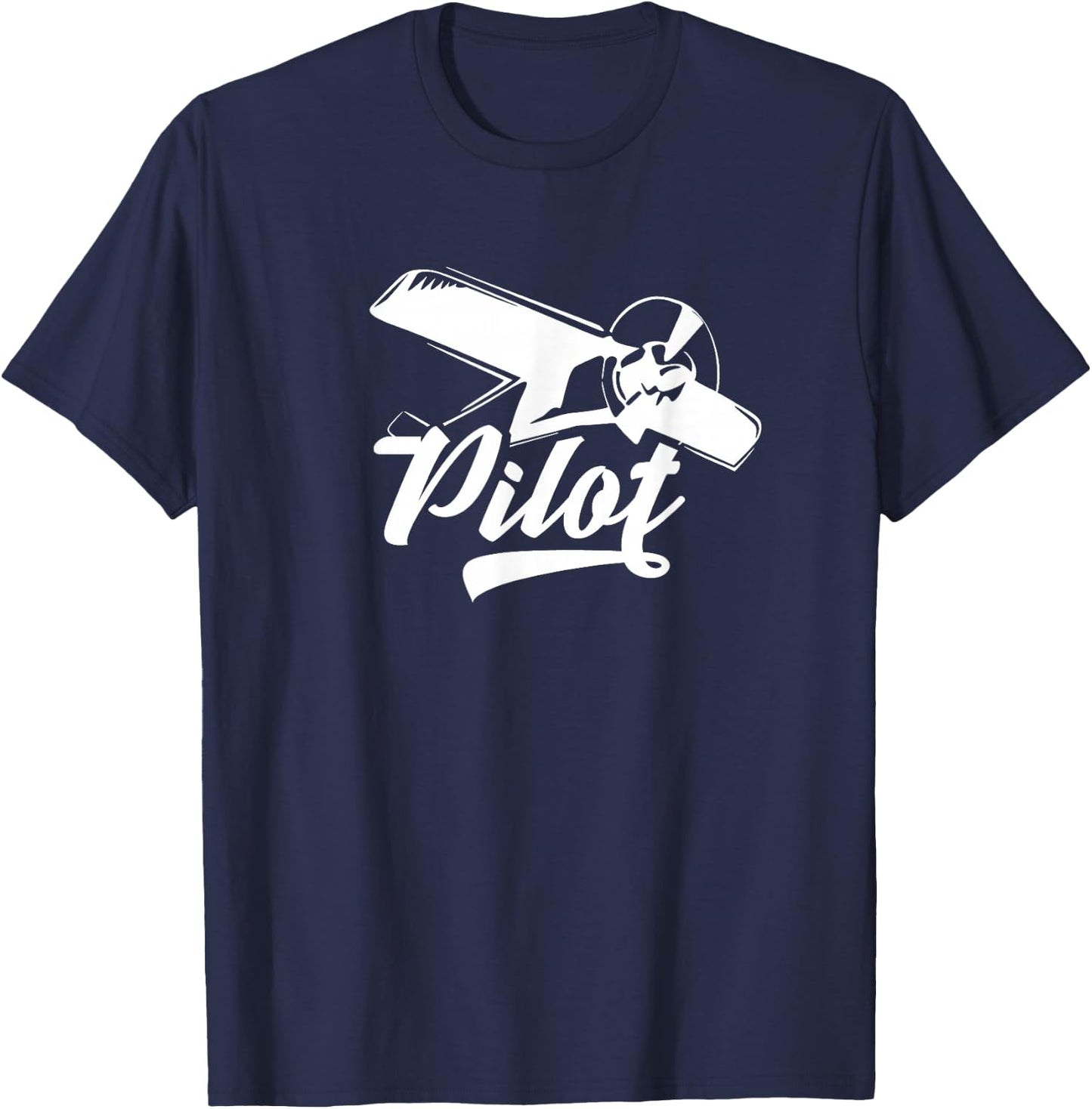 Pilot Aviator Fly Aircraft Airplane Plane T-Shirt - T-Shirt | Navy