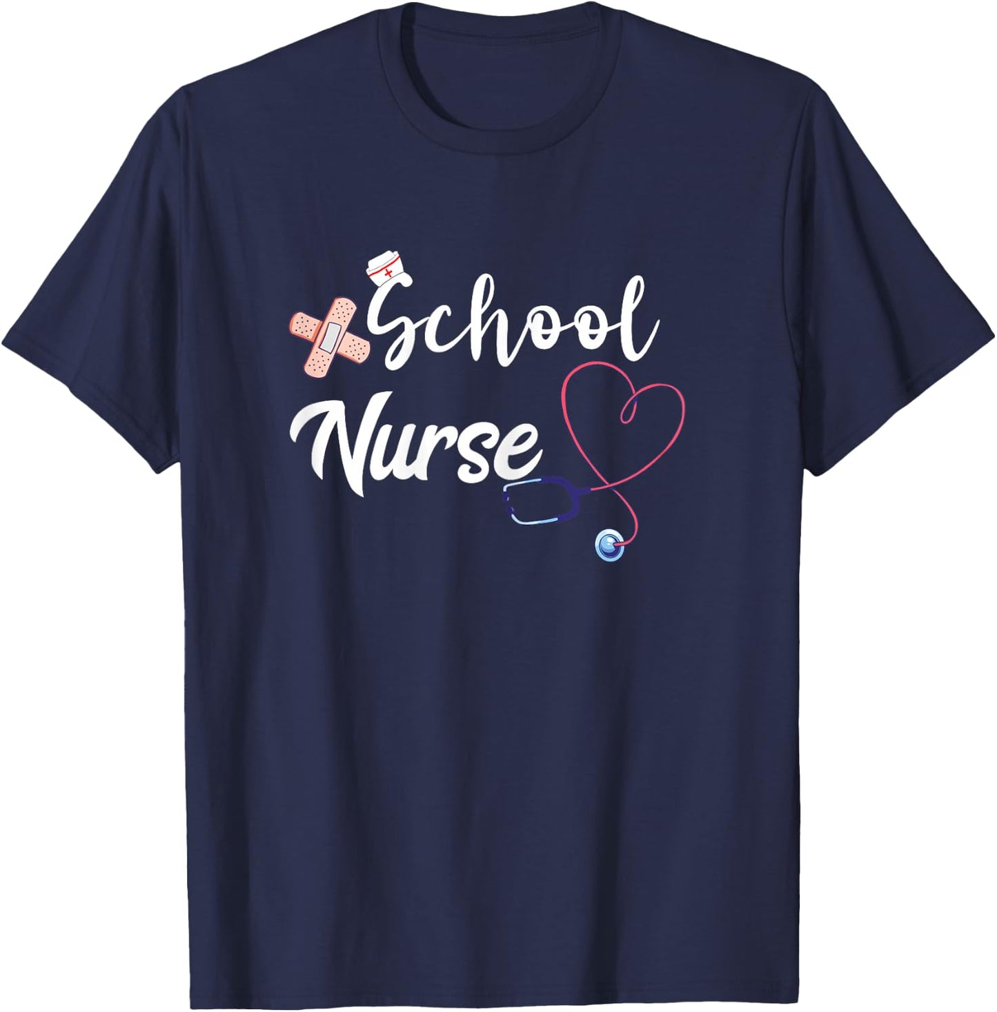 School Nurse Back To School Nursing School Nursing Schooling T-Shirt - T-Shirt | Navy