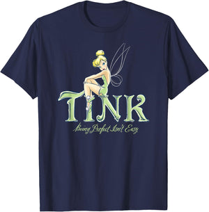 Disney Peter Pan Tinker Bell Being Perfect Isn’t Easy Small T-Shirt - T-Shirt | Navy