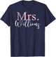 Future Mrs Williams Bachelorette Party | Bridal Shower Gift T-Shirt - T-Shirt | Navy