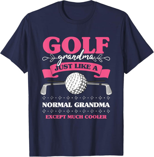 Golf Grandma Golfing Lover Mother's Day Golfer Women T-Shirt - T-Shirt | Navy
