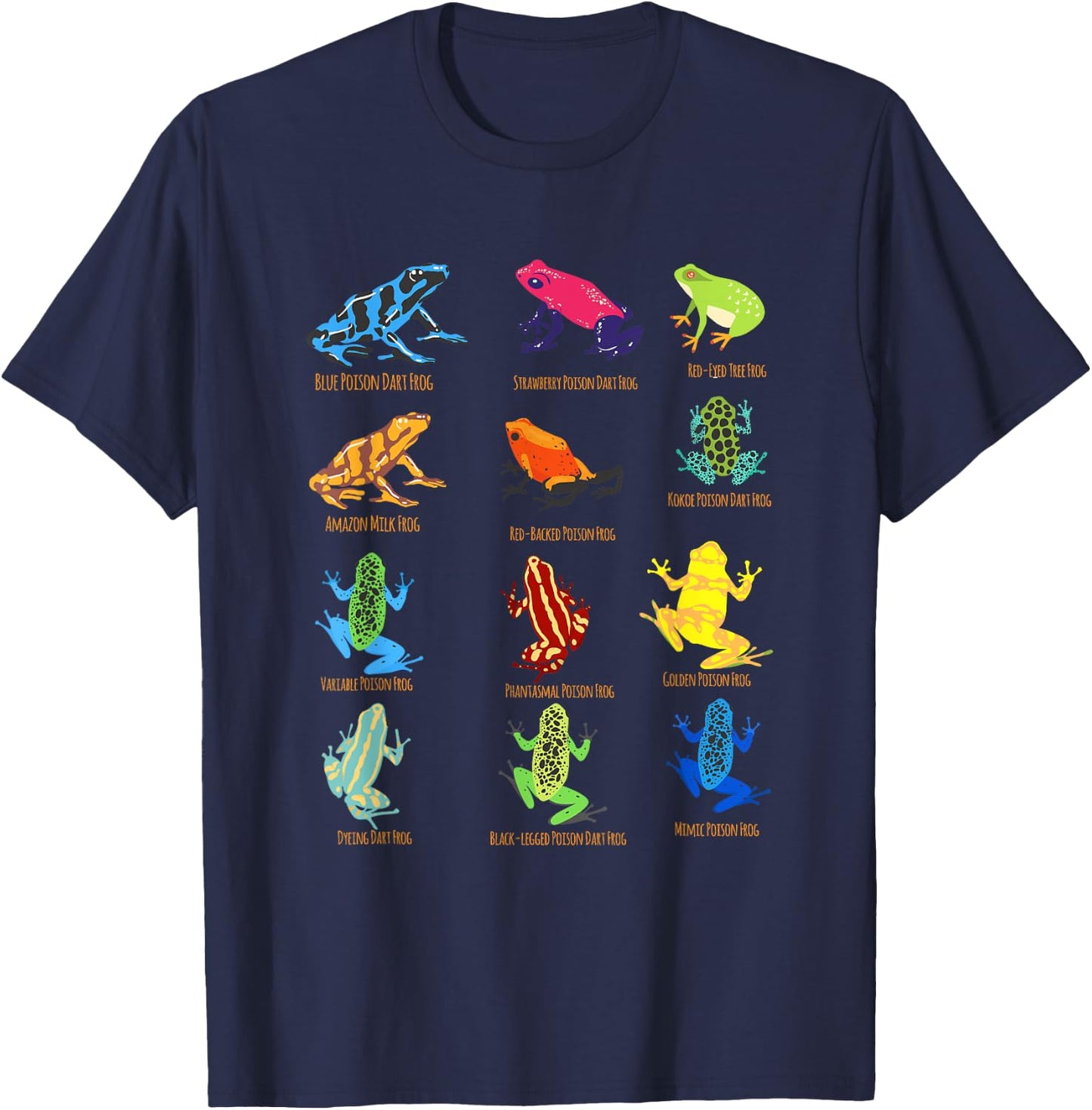 Frogs Toy for Kids Easter Party Favors Red Frogs T-Shirt - T-Shirt | Navy