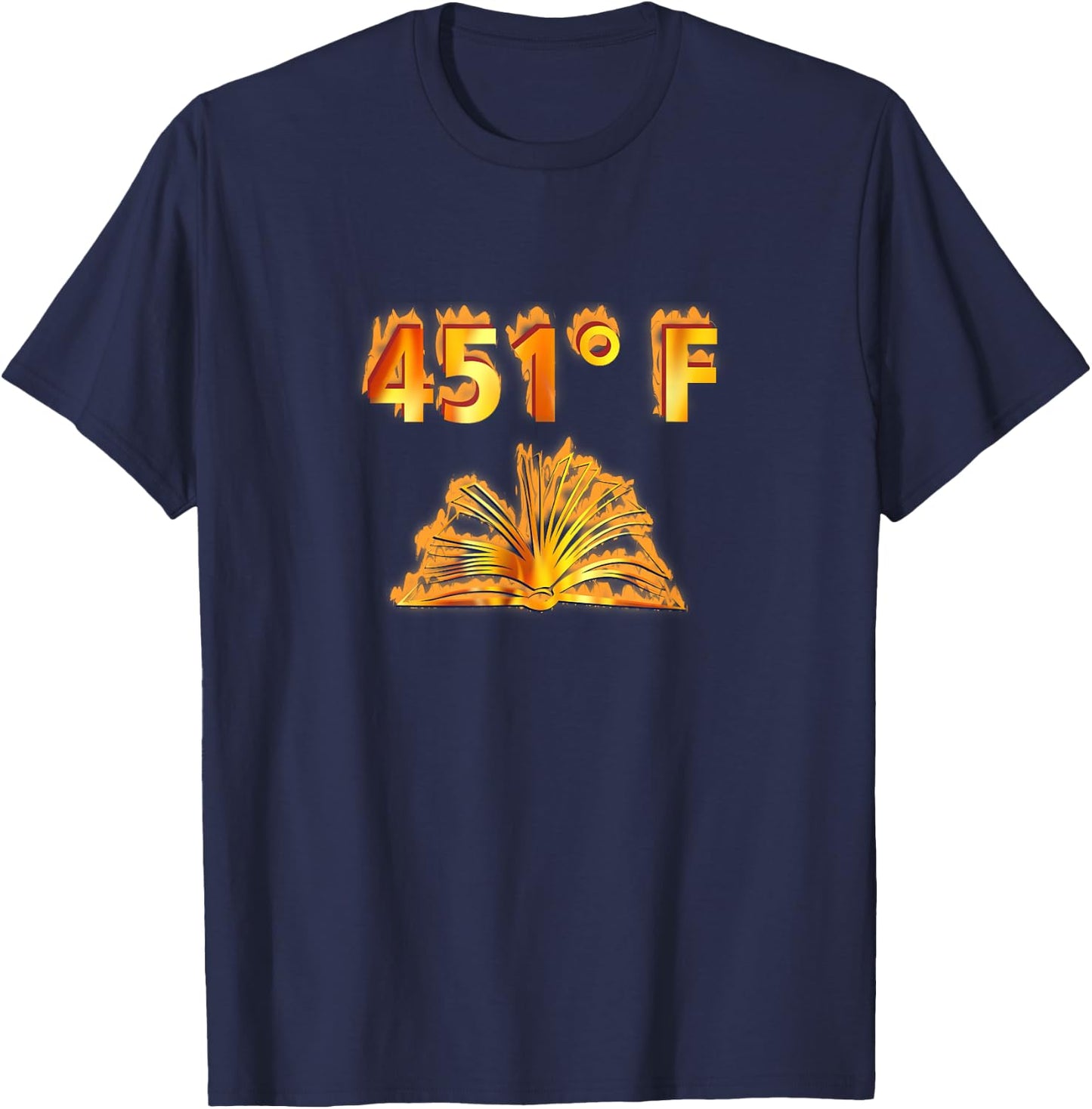 451 Fahrenheit T-Shirt - T-Shirt | Navy