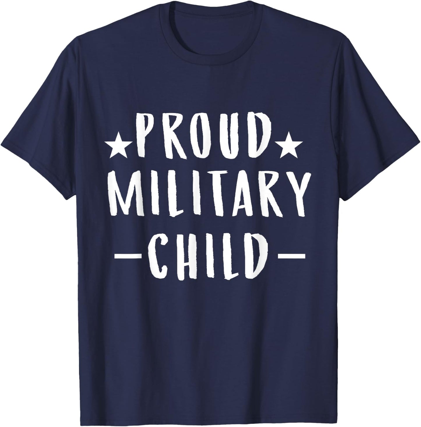 Purple Proud Military Child T Shirt Military Children Month T-Shirt - T-Shirt | Navy