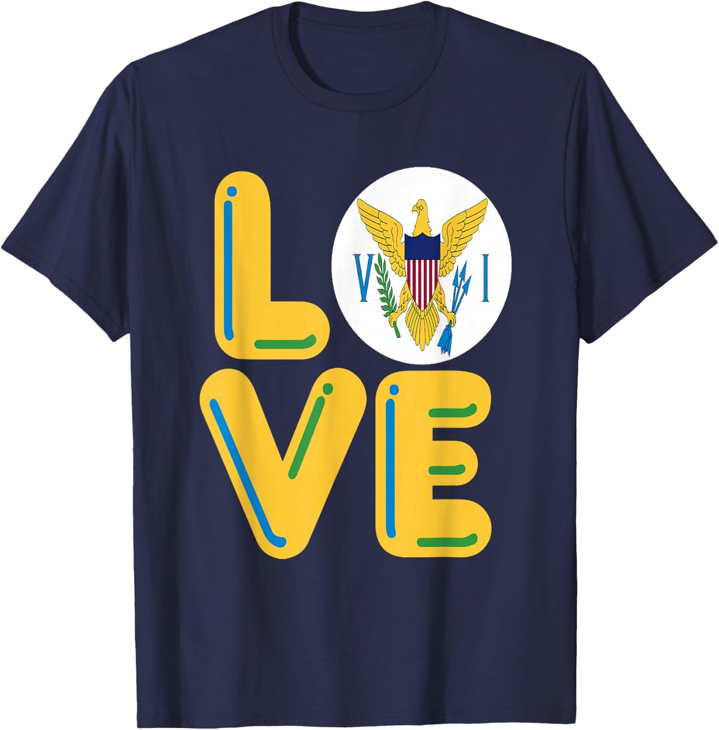 LOVE - Virgin Islands T-Shirt - T-Shirt | Navy