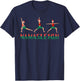 Namasleigh Christmas Yoga Workout Reindeer Xmas Lights Funny T-Shirt - T-Shirt | Navy