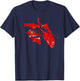Florida Hogfish Spearfishing Gift T-Shirt - T-Shirt | Navy