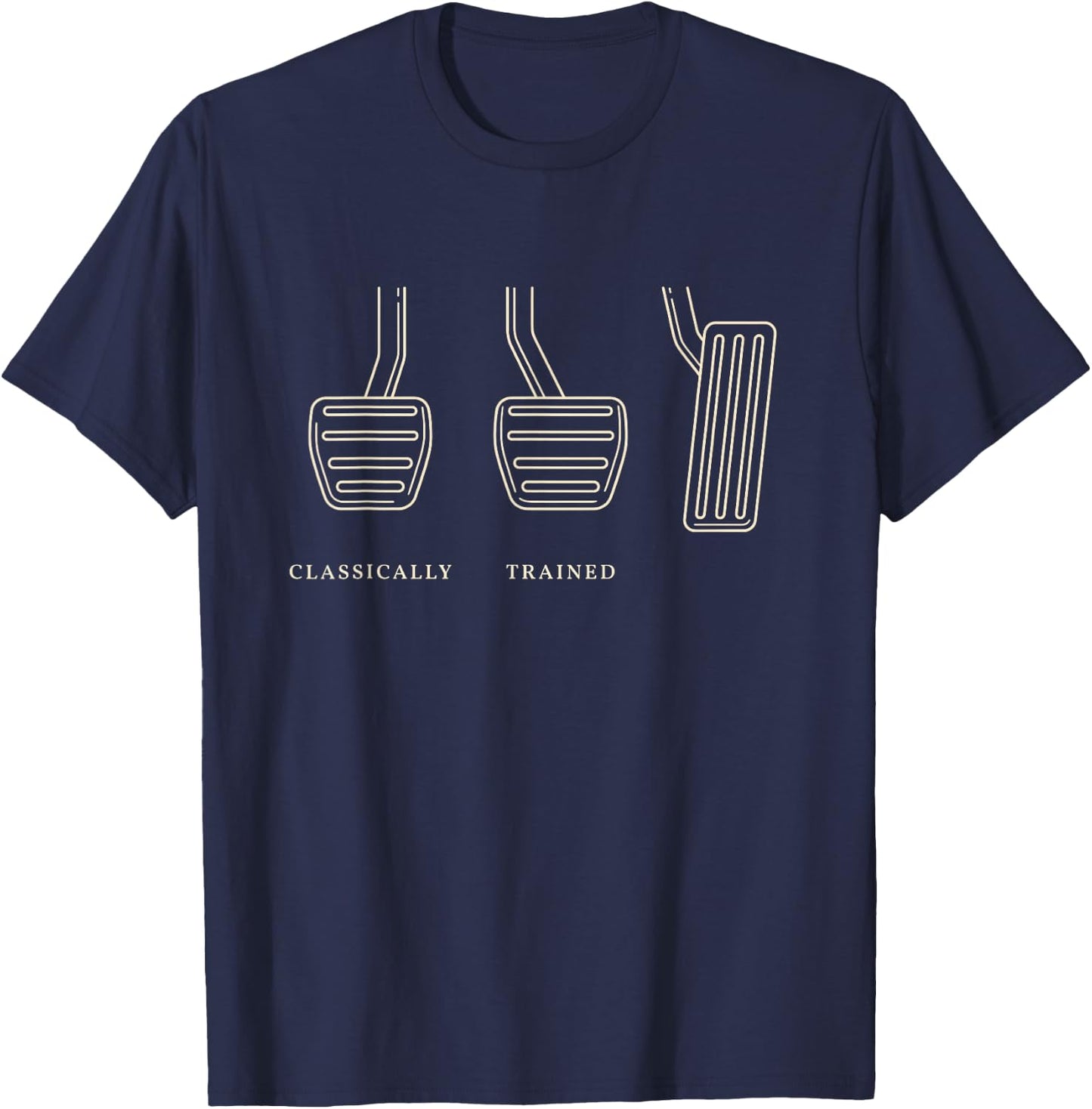 Classically Trained Retro Vintage Car Driving Auto T-Shirt - T-Shirt | Navy