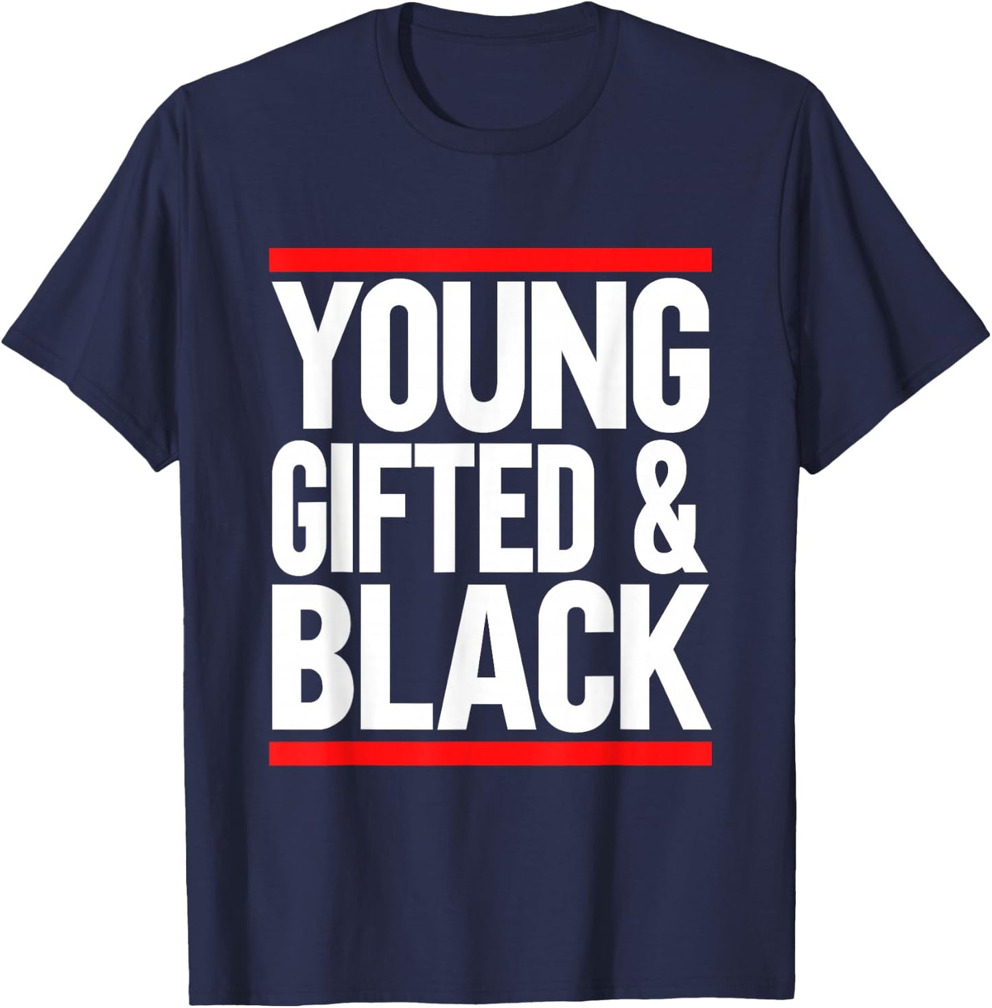 Young Gifted And Black T-Shirt - T-Shirt | Navy