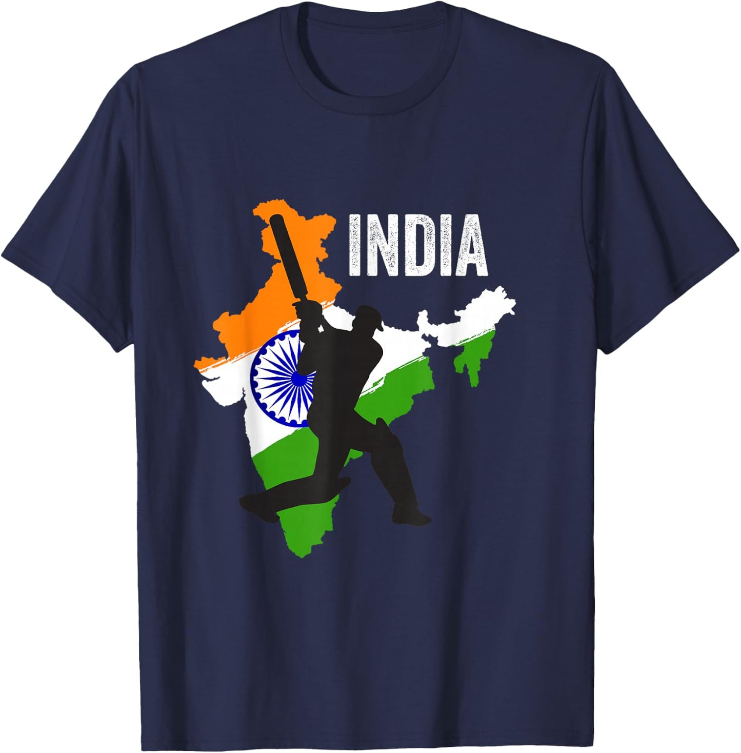 Indian Cricket Jersey India Cricket Team Lover Supporter T-Shirt - T-Shirt | Navy
