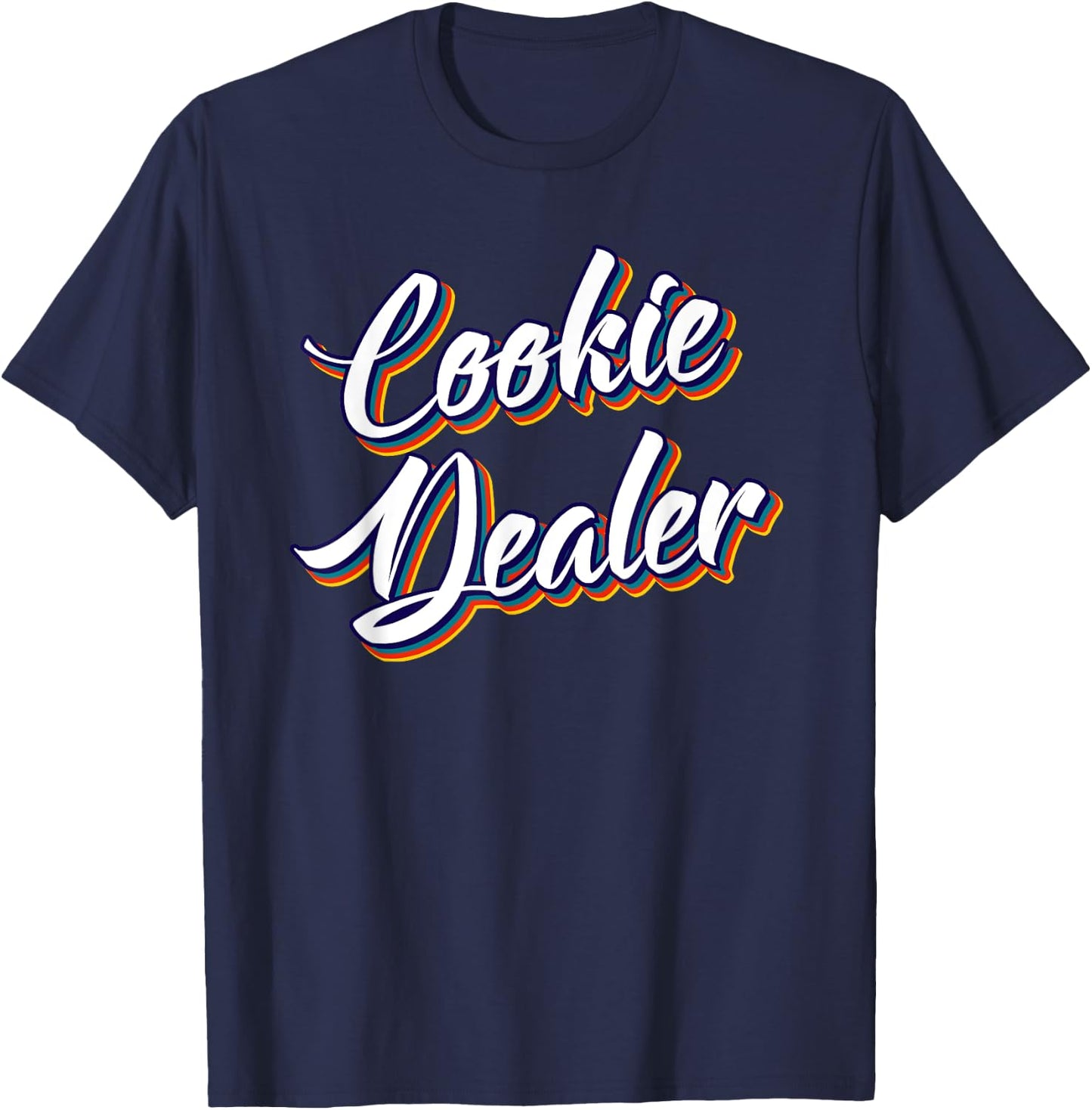 Retro Cookie Dealer Tester Sweets Cookies Baker T-Shirt - T-Shirt | Navy