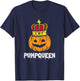 Pumpqueen Pumpkin Matching Halloween Couples Women Him Her T-Shirt - T-Shirt | Navy