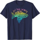 Pretty Fish Just Keep Swimming T-Shirt - T-Shirt | Navy