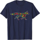 Funny Fox Animals Puzzle Pieces Autism Awareness T-Shirt - T-Shirt | Navy