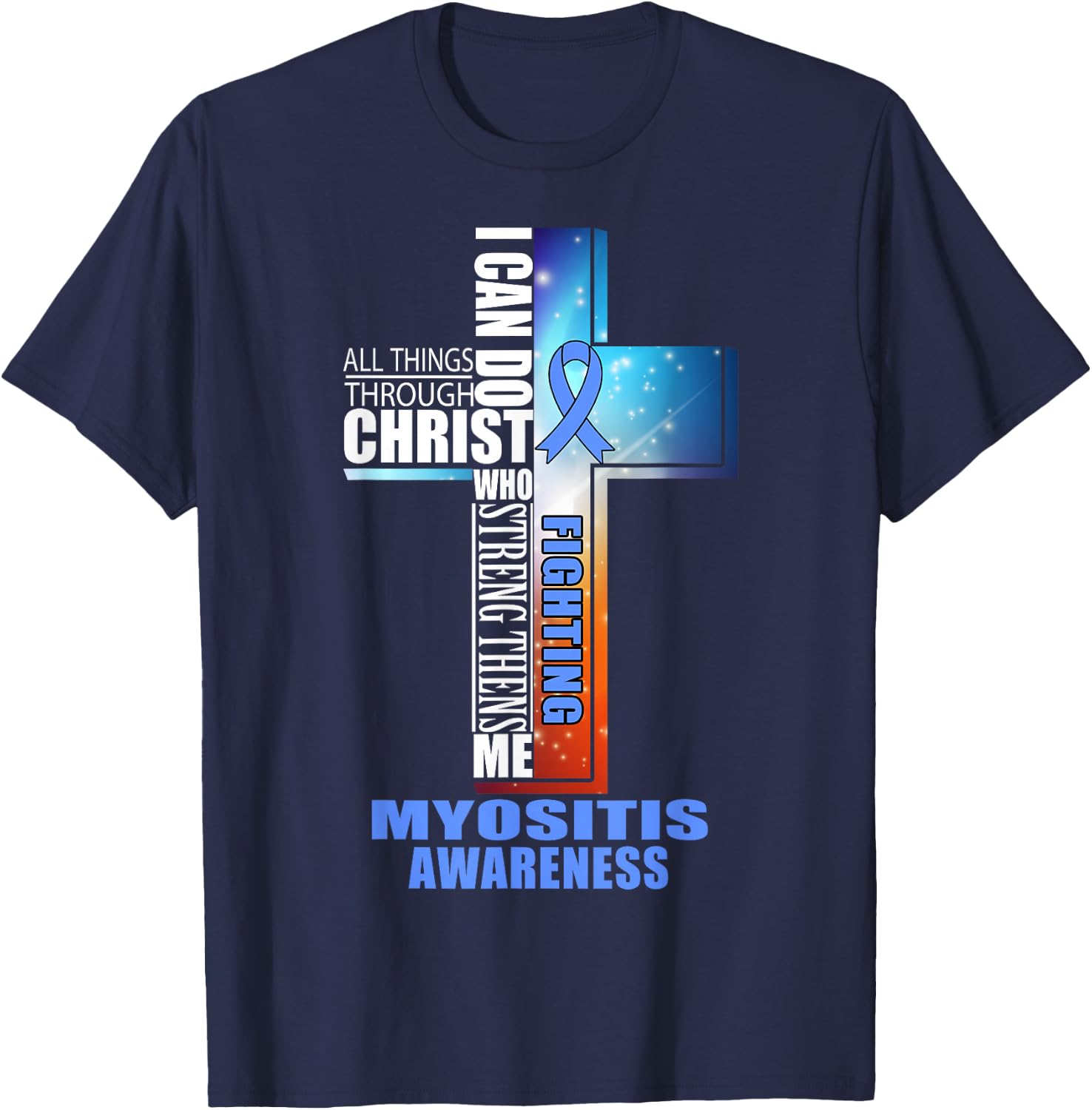 MYOSITIS Warrior Awareness Shirt T-Shirt - T-Shirt | Navy
