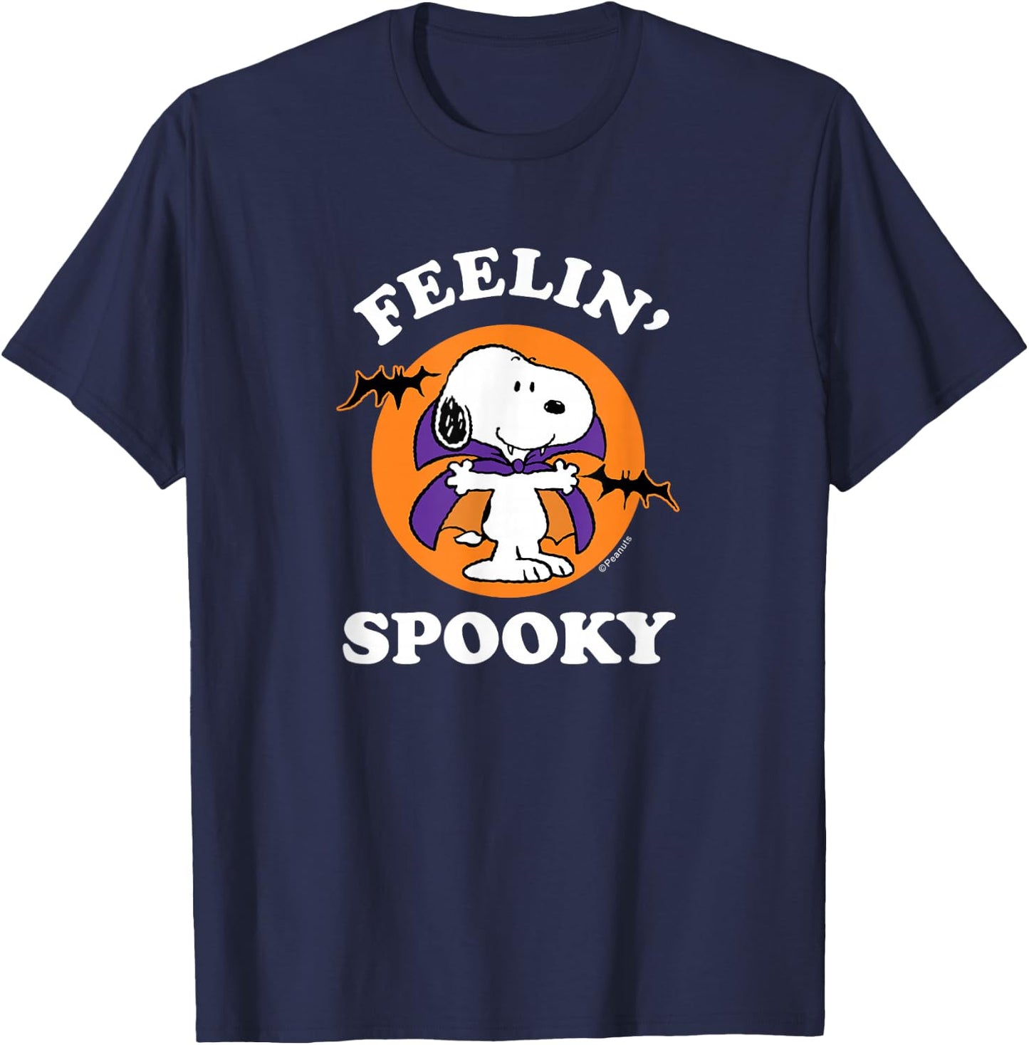Peanuts - Halloween - Feelin' Spooky T-Shirt - T-Shirt | Navy