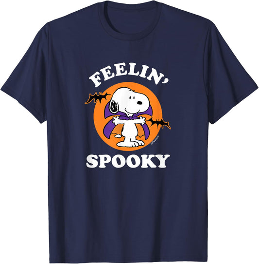 Peanuts - Halloween - Feelin' Spooky T-Shirt - T-Shirt | Navy