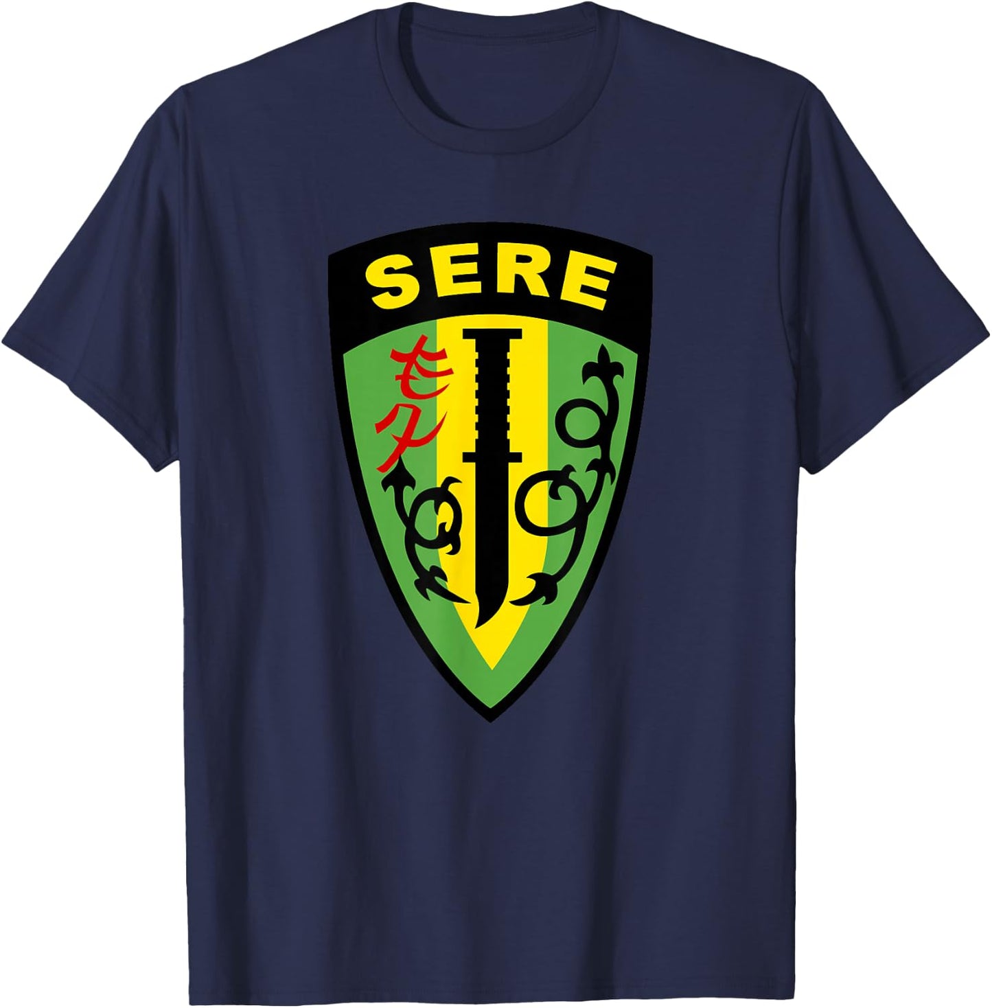 SERE Survival Evasion Resistance Escape School T-Shirt - T-Shirt | Navy