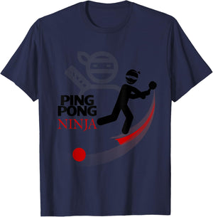Ping Pong Ninja Cool Funny Table Tennis Player Gift T-Shirt - T-Shirt | Navy