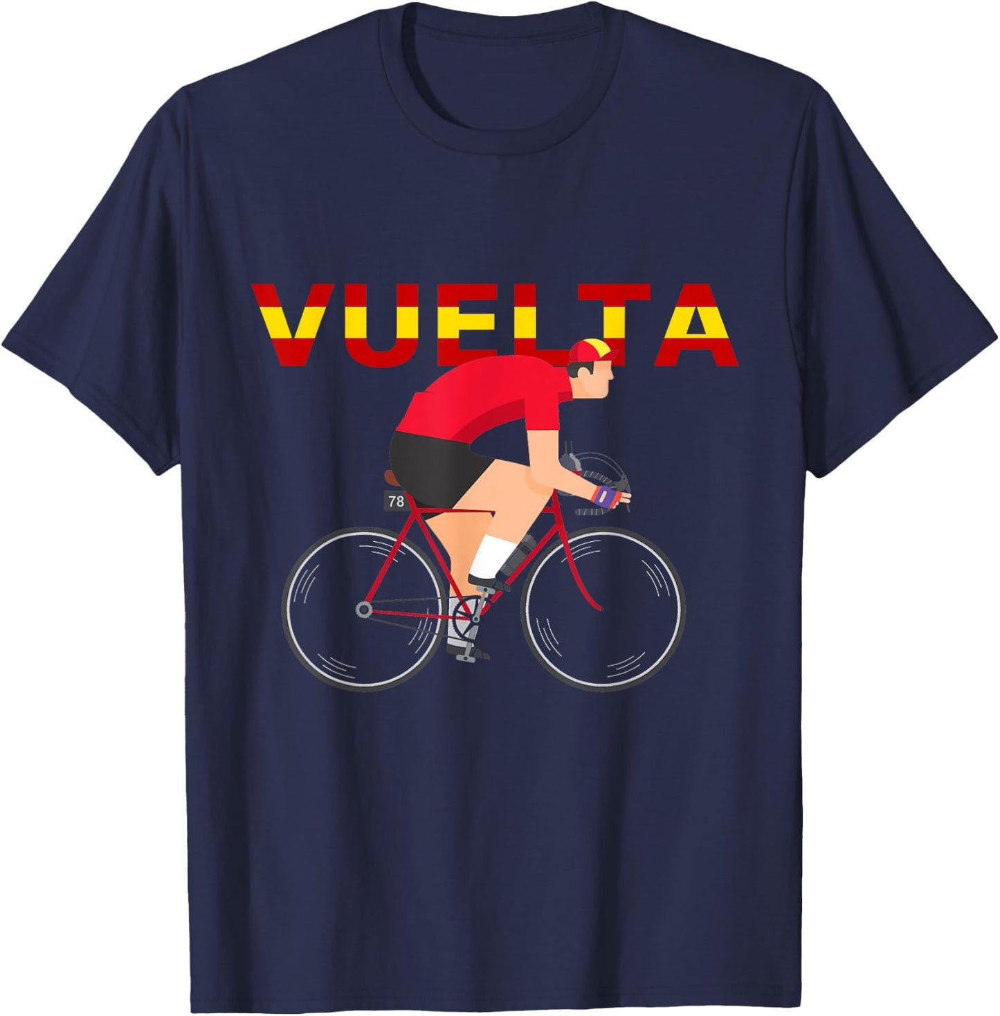 Red Jersey I Cycling I Biking I Spain I Espana T-Shirt - T-Shirt | Navy