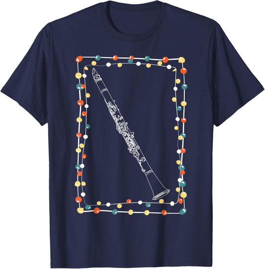 Christmas Clarinet T-Shirt - T-Shirt | Navy
