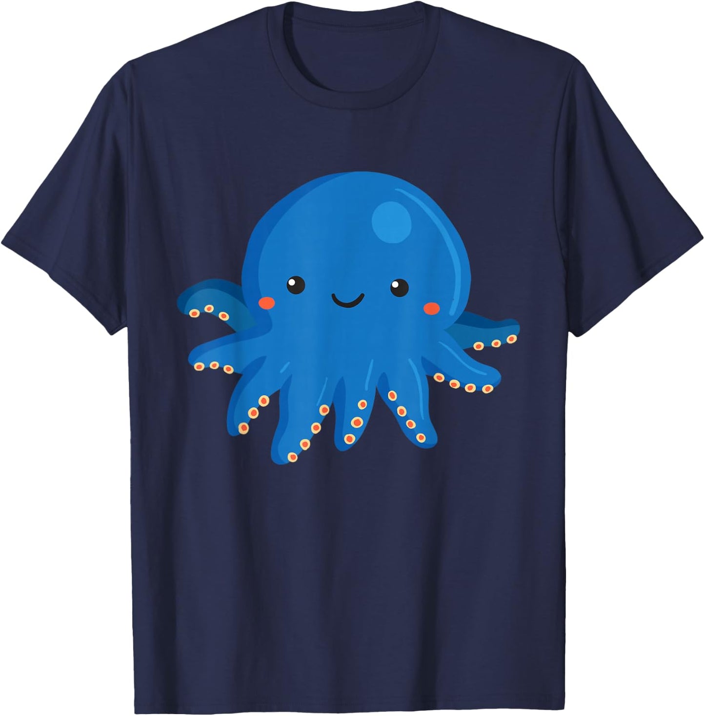 Kids Octopus Shirt Cute Girls and Boys Octopus T-Shirt - T-Shirt | Navy