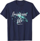 Firmly in faith through Jesus - Fountain of Life T-Shirt - T-Shirt | Navy