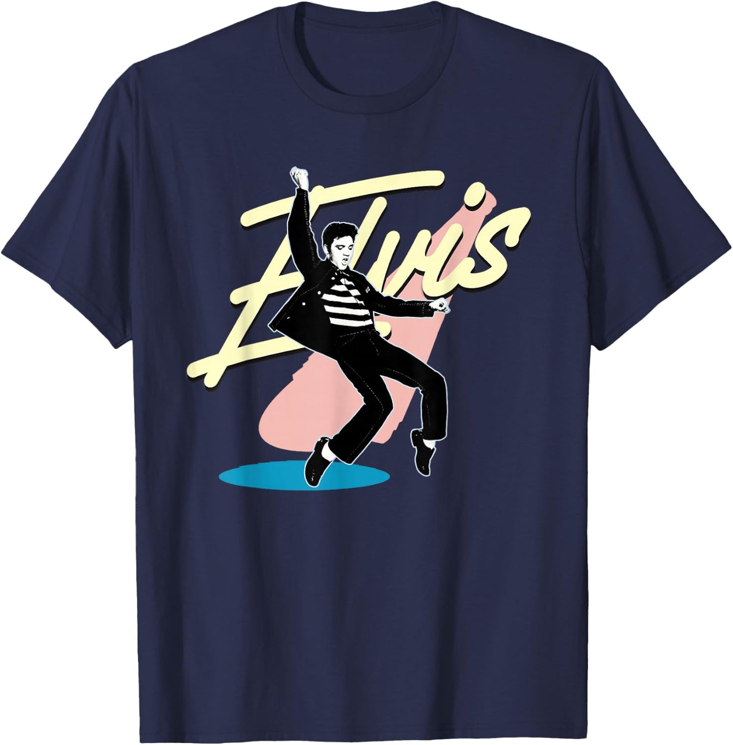 Elvis Presley Official Signature Dance T-Shirt - T-Shirt | Navy