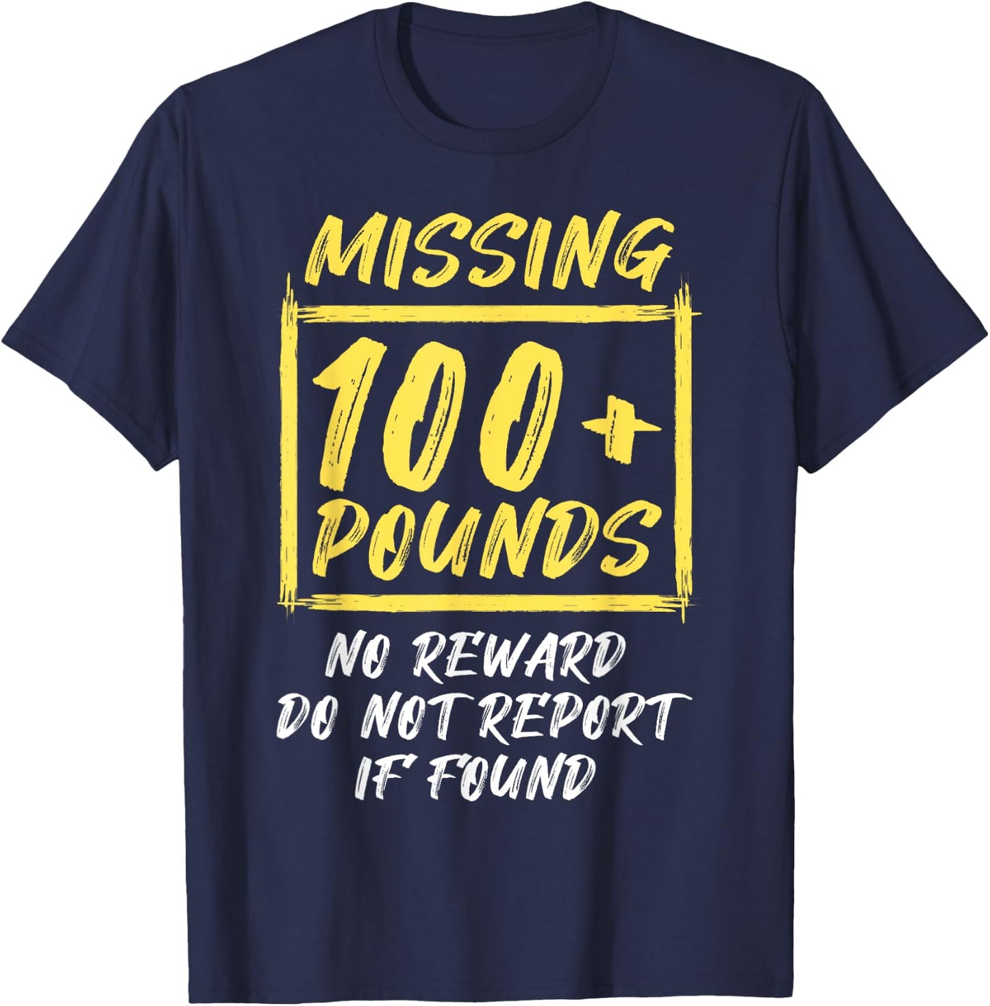 Funny Gastric 100 Pounds Lost Bariatric Surgery Weight Loss T-Shirt - T-Shirt | Navy