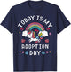 Today Is My Adoption Day Officially Adopted Magical Unicorn T-Shirt - T-Shirt | Navy