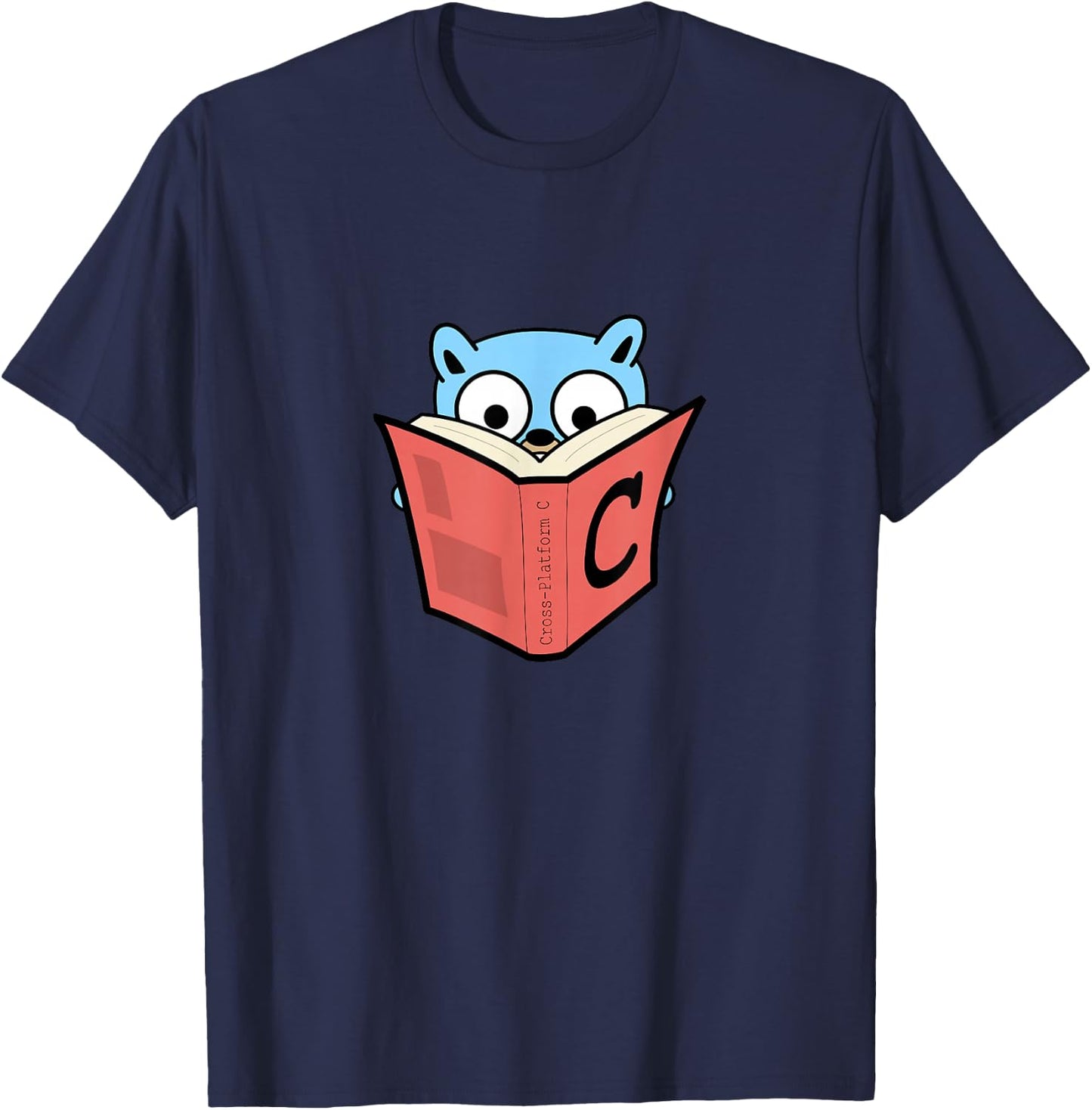 Go Developer golang cross platform c gopher T-Shirt - T-Shirt | Navy