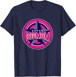 Super Godmom Funny Hero T-Shirt - T-Shirt | Navy