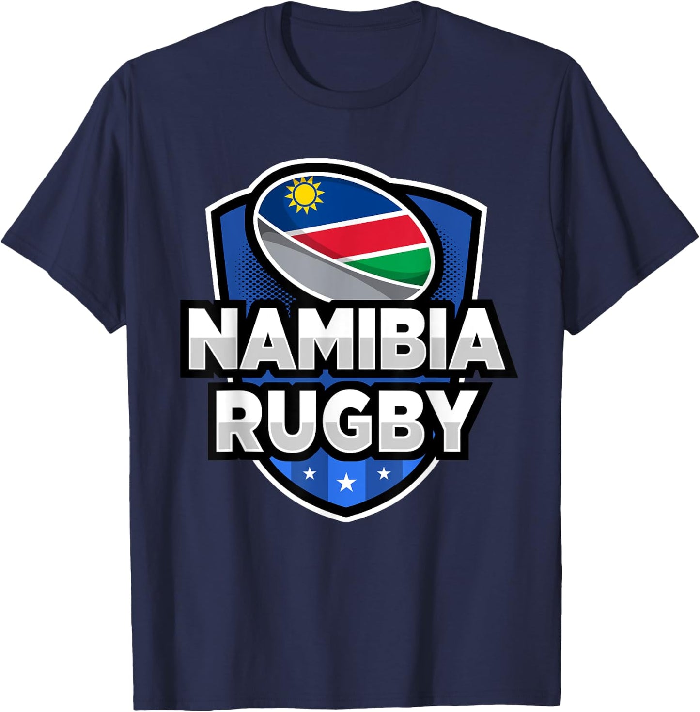 Love Namibia Rugby Namibian Team Jersey T-Shirt - T-Shirt | Navy