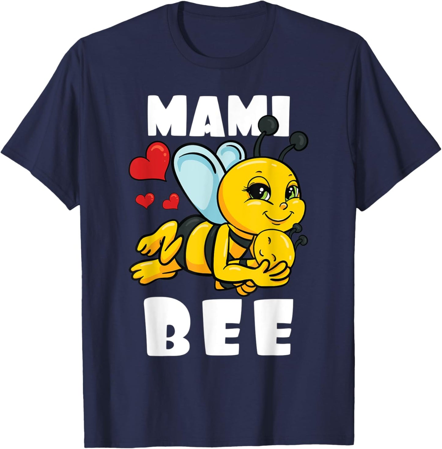 Mami Bee Lover Matching Family Outfit Baby Announcement T-Shirt - T-Shirt | Navy