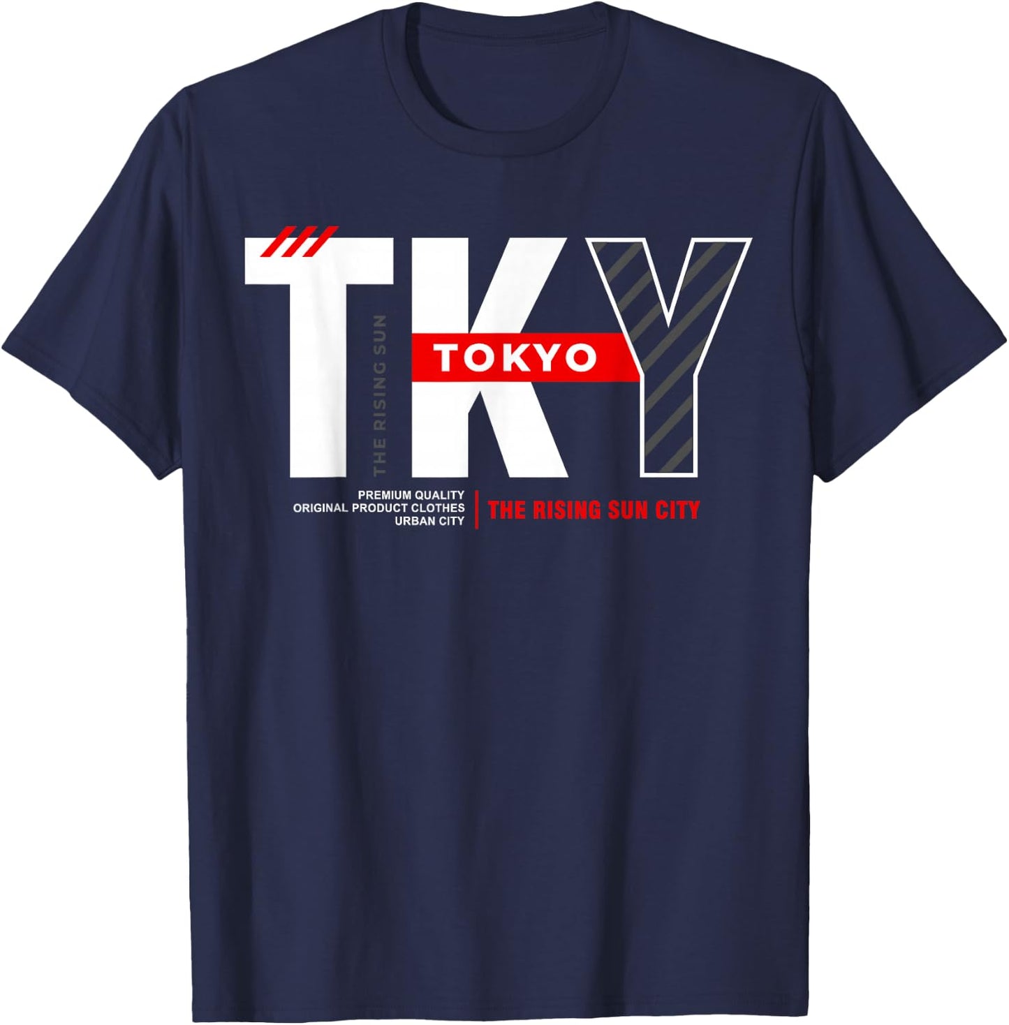 TKY Tokyo The Rising Sun City T-Shirt - T-Shirt | Navy