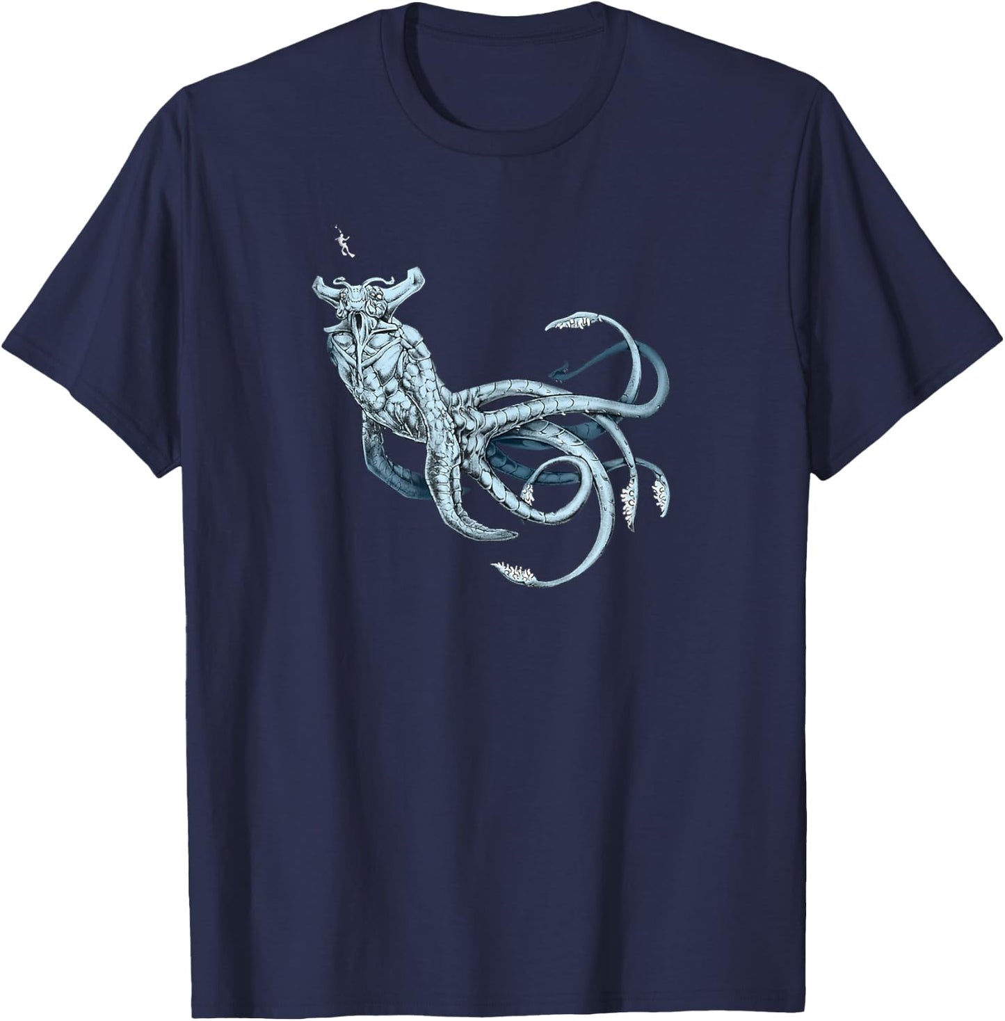 Sea Emperor Transparent T-Shirt - T-Shirt | Navy