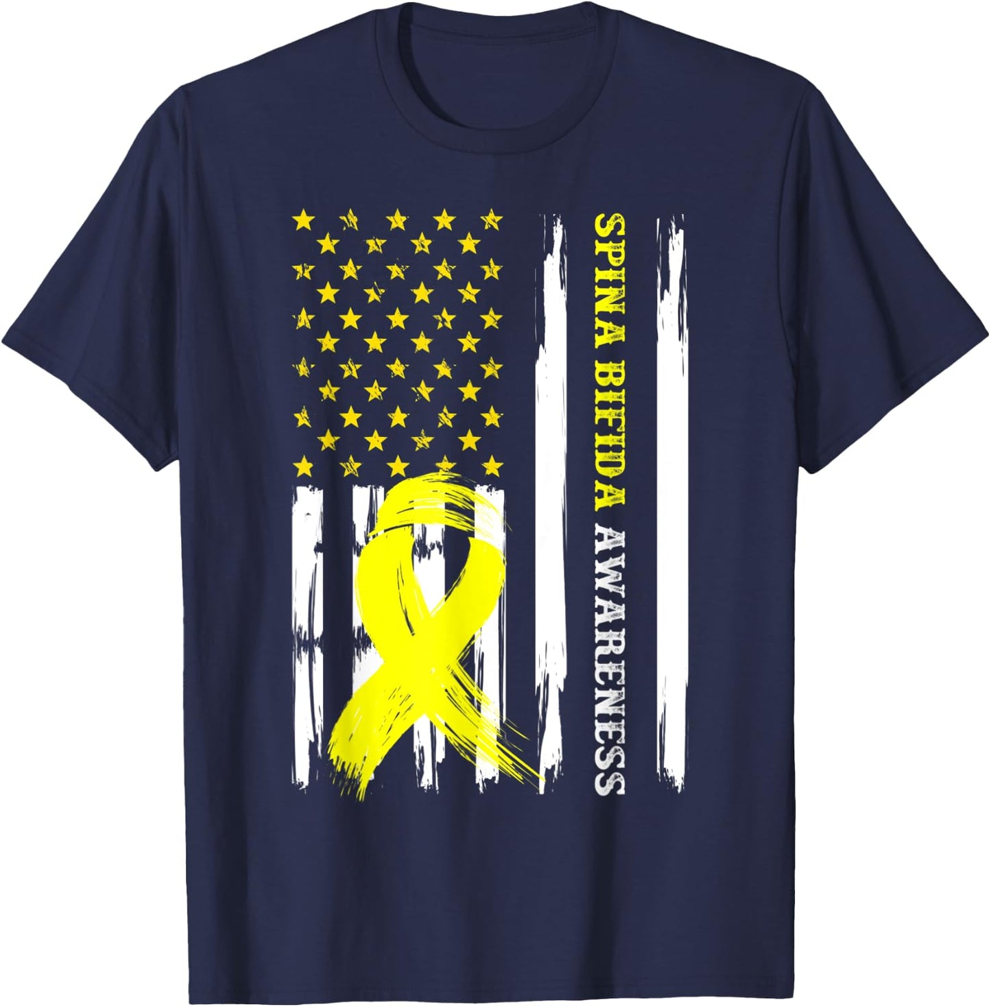 Spina Bifida Awareness For Parents Brother Mother Dad Nephew T-Shirt - T-Shirt | Navy
