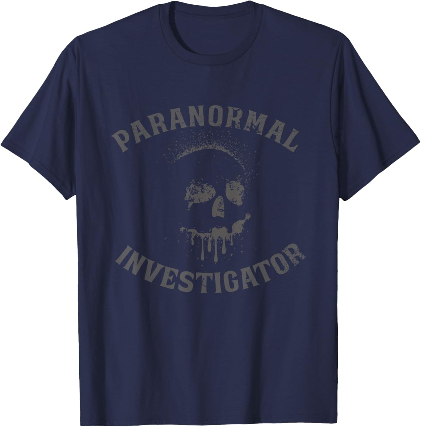 Ghost Hunting Paranormal Investigator T-Shirt - T-Shirt | Navy