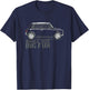 Vintage British Car old school design - Mini Funny Sentence T-Shirt - T-Shirt | Navy