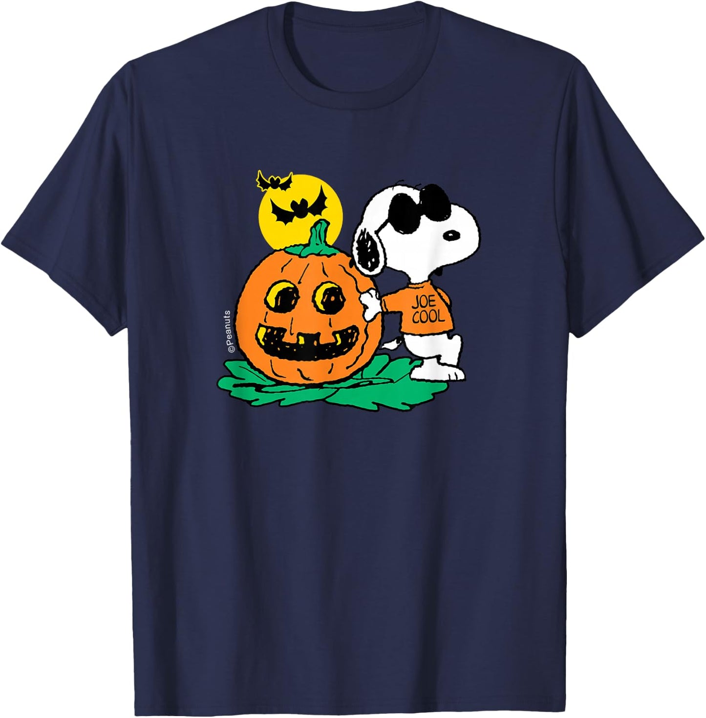 Peanuts - Halloween - Joe Cool T-Shirt - T-Shirt | Navy